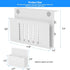 22 Lbs MAXECHO Desk Side Storage, Under Desk Laptop Mount, Table Side Hanging File Organizer, No Drill Clamp On Cable