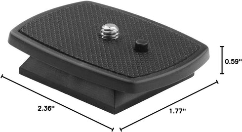 Quick Release Tripod Plate QR Plate Replacement for Sony VCT-60AV, VCT-D580RM, VCT-D680RM, VCT-R640 and More