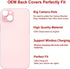 OEM Back Glass Replacement for iPhone 15 6.1-inches with Repairing Tool Kit (Pink)