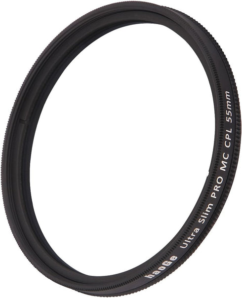 Haoge 55mm Multicoated Circular Polarizer CPL Lens Filter for Sony A37 A55 A57 A65 A77 A100 with DT 18-55mm f/3.5-5.6