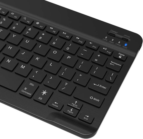 Arteck Universal Backlit 7-Colors Slim Portable Wireless Bluetooth 3.0 Keyboard for iOS, Android, Windows Tablets