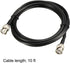 uxcell RG58 Coaxial Cable with BNC Male to BNC Male Connectors, 50 Ohm, 10 Ft