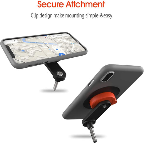sincetop Bike Phone Mount for Mountain Bicycle, Universal Aluminum Road Bike Stem Cap Cell Phone Holder, Quick Release