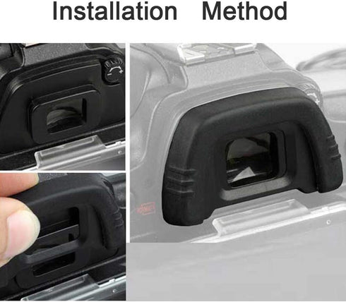 FANZR DK-21 D750 D610 D600 D200 D7000 D90 D80 D70 D70S (2 Pack) Eyecup Eyepiece Viewfinder Compatible for Nikon Camera
