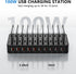 nongxiang 10-Port 100W 10 USB C Charging Station for Multiple Devices, Charging Dock, with Adjustable Dividers, USB-C