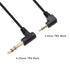 90 Degree 1/8 to 1/4 Stereo Audio Cable, Right Angle 3.5mm TRS Male to 6.35mm TRS Male Aux Cord for Guitar, Keyboard,
