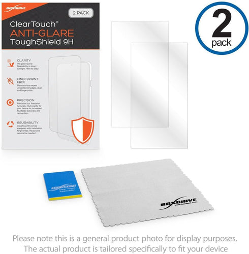 BoxWave ClearTouch Anti-Glare ToughShield 9H Screen Protector for Apple iPhone SE (2020) - 2-Pack, Flexible Film