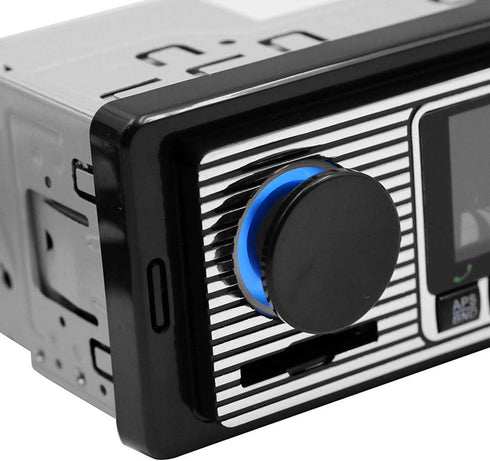 Car Stereo for Bluetooth, Retro FM Radio Smart Player, Hands-Free Calling, Supports MP3/WMA/WAV/AUX