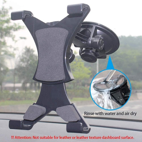 Car Tablet iPad Holder Mount, Suction Cup Stand for Windshield Dash Desk, Compatible with 7-10 inch Tablets