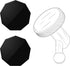 Naponal 2 Pcs Adhesive Magnet Replacement for Garmin Low Profile Magnetic Mount,Only Windshield