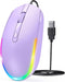 seenda Wired Mouse - USB Computer Mice Wired with RGB Backlit Optical LED