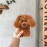 UnnFiko Super Cute Teddy Dog Fluffy Fur Case for iPhone 7 Plus/iPhone 8 Plus, Fuzzy Plush Soft TPU