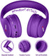 Kids Bluetooth Headphones 5.3 Wireless, 60H Play Time, Volume Limit 85/110dB, Over Ear, Foldable, Purple
