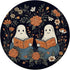Ghost Reading Book Retro Floral Spooky Bookworm Cute PopSockets Standard PopGrip