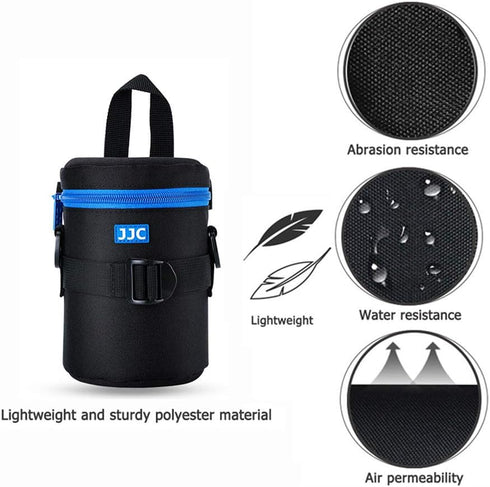 JJC Camera Lens Pouch Case for Canon EF 35mm, Nikon Nikkor AF-S 55-200mm, 18-300mm, Tamron, Fujifilm