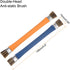 Double-Head Phone Motherboard IC Cleaning Brush 12x15mm Bristles Hair Anti-Static ESD Brush Cleaner for Computer Phone, Orange + Blue