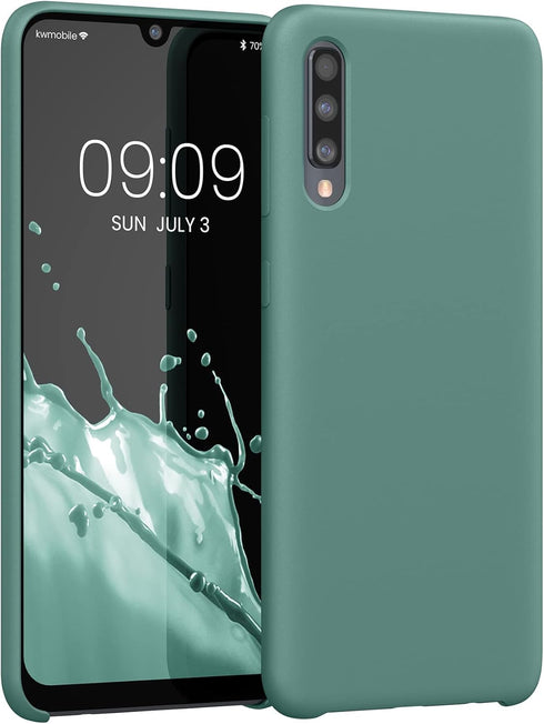 kwmobile Samsung Galaxy A50 Case, TPU Silicone Phone Cover with Soft Finish in Arctic Night