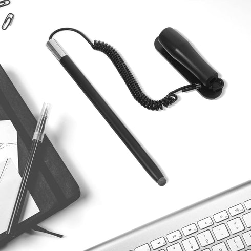 MUELODSIC Stylus Pen Resistance capacitive with Retractable Holder for Tablets Phones Secure Holder for Smooth Writing