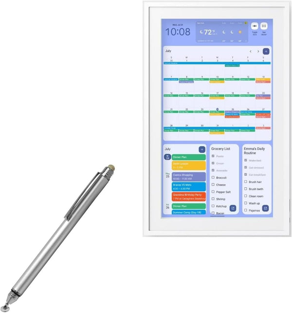 BoxWave Stylus Pen Compatible with Cozyla Calendar+ (15.6 in) - DualTip Capacitive Stylus,