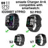 Smart Watch Cables, 2PCS Compatible with TOZO S3, Woneligo W13, Gydom Amzhero IDW13, MILOUZ IDW19, and more