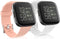 2 Pack Waterproof Bands Compatible with Fitbit Versa 2, Classic Soft Sports Replacement Wristbands for Women Men (Large