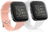 2 Pack Waterproof Bands Compatible with Fitbit Versa 2, Classic Soft Sports Replacement Wristbands for Women Men (Large