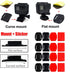 Helmet Adhesive Sticky Mounts and Accessory Kit with Buckle and Thumb Screws for GoPro Hero 11 10 9 8 Max