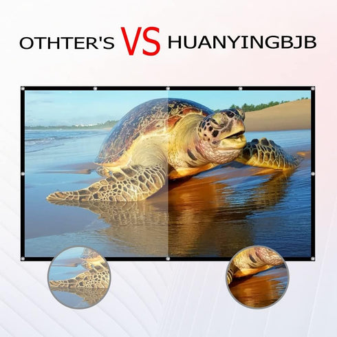 HUANYINGBJB 4K 16:9 (60 inches) Projector Screen, HD Rear Front Projector Screen Foldable Projection Screen