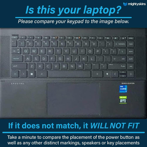 MightySkins Skin for HP Spectre X360 16" (2022) - Glamorous Vinyl Decal Wrap Cover, Easy to Apply and Remove