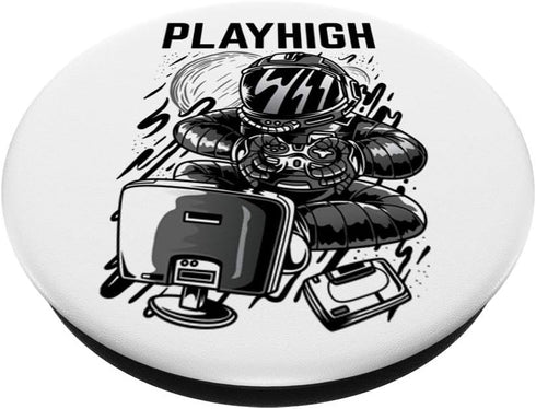Astronaut Gamer Player Console PC Computer Nerd VR Gift PopSockets Grip and Stand for Phones and Tablets