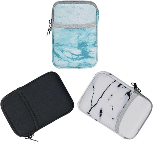 Waterproof External Hard Drive Carrying Case, Shockproof 2.5 inch Storage Bag for Seagate/WD/Toshiba (2-Pack) (Black +