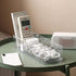 Plastic Cable Organizer Storage Box with 10 Rubber Ties for Cord Management at Home or Office