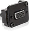 QIANRENON DB15 Panel Mount VGA Female to Female Connector, 3 Row 15 Hole Coupler, Transmits 1080P Analog Video Signal