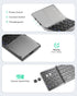 Samsers Multi-Device Foldable Bluetooth Keyboard with Touchpad, Portable Ultra Slim for Android Windows iOS