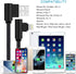 MFi Certified iPhone Charger 3 Pack - 3ft Right Angle Nylon Braided Lightning Cable for iPhone 13, 12, 11, Pro, X, XS,