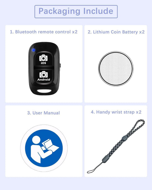 Wireless Remote for iPhone Camera, Bluetooth Capture Clicker for iPhone & Android, Perfect Moments Hands-Free for
