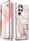 i-Blason Cosmo Series Protective Case for Samsung Galaxy S22 Ultra 5G (2022 Release), Slim Stylish with Built-in Screen