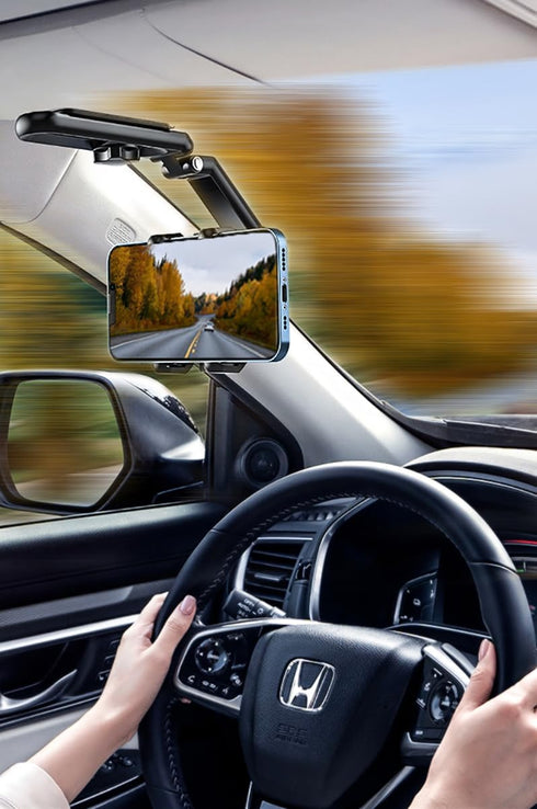 Temvue Car Photography Phone Mount Stabilizer, Universal Cell Phone Car Mount Metal Anti-Shake POV View for Navigation