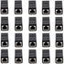 RJ45 Couplers, in Line Coupler Cat5 Cat5e Cat6 Cat7 Ethernet Cable Extender Adapter (20 Pack)