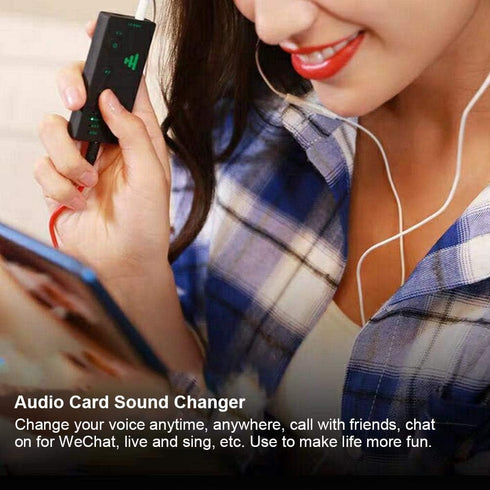 Voice Changer for Portable Microphone, 2.95 x 1.38 x 0.43 inch Sound Effect Disguiser for Mobile Phone PC Laptops Games