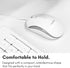 Macally Full Size USB Wired Mac Keyboard and Mouse Combo, Ergonomic Apple Keyboard with Shortcuts for Mac Mini, iMac