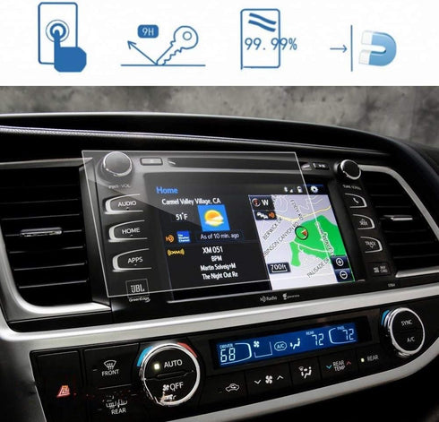2014-2019 8 Inch, 9H LFOTPP Car Navigation Screen Protector for Highlandre LE Plus XLE Entune Tempered Glass Hardness