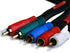 Monoprice 1.5ft 22AWG 5-RCA Component Video/Audio Coaxial Cable, Black