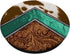 Cowhide Turquoise Brown Pattern Cool Cow Animal Print PopSockets Standard PopGrip
