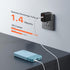 JUOVI 10000mAh 35W Pack 3.0 4.0 Power Bank Fast Charging Portable Charger Small Battery with PD & QC Type-C USB-A Input