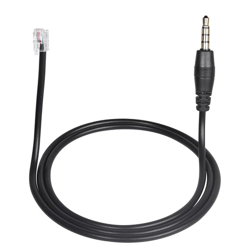 SinLoon RJ9 Male to 3.5mm Telephone Adapter Cable, Convert RJ9 Headset to Male 3.5mm Cell Phone Adapter for Most