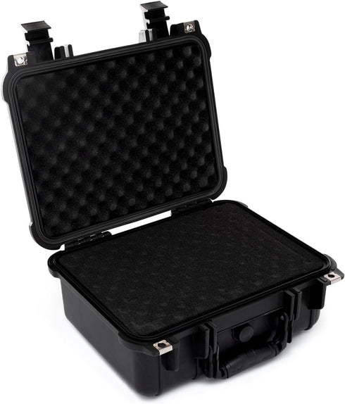 Koah Weatherproof Hard Case with Customizable Foam (13 x 11 x 6 Inch), Water and Shock Proof for Cameras, Drones