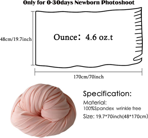 ForBaysy Newborn Photography Props Swaddle Newborn Wraps for Baby Boys Girls Infant Baby Photo Props Shoot Stretch