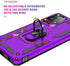 Samsung A52 Case, Galaxy A52 Case with HD Screen Protector, Military-Grade Ring Holder Kickstand, Purple