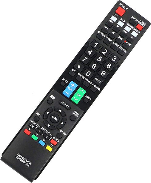 PERFASCIN Replacement Remote Control for Sharp AQUOS TV, Compatible with Multiple Models, Pack of 1